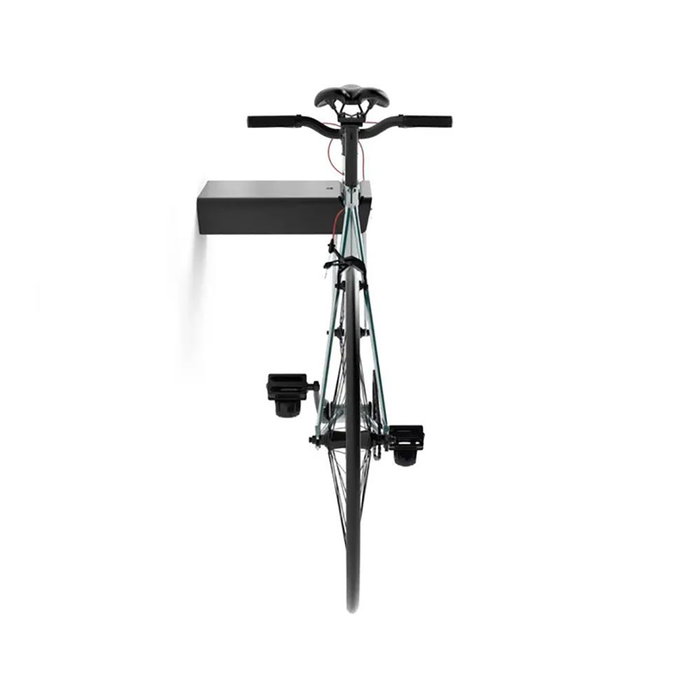 Rei 2-8070.18 Support mural fixe pour vélo en acier noir mat 36,5x32x28x8,5 cm max 25 kg