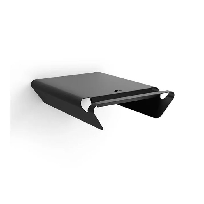 Rei 2-8070.18 Support mural fixe pour vélo en acier noir mat 36,5x32x28x8,5 cm max 25 kg