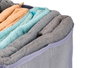 Kipit Organisateur 9 Compartiments pour Sweat Pantalon Tissu Nylon Gris Monté 44x29x20 cm (Set de 24)