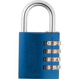 Abus 145/40 Cadenas à combinaison 4 chiffres Aluminium bleu