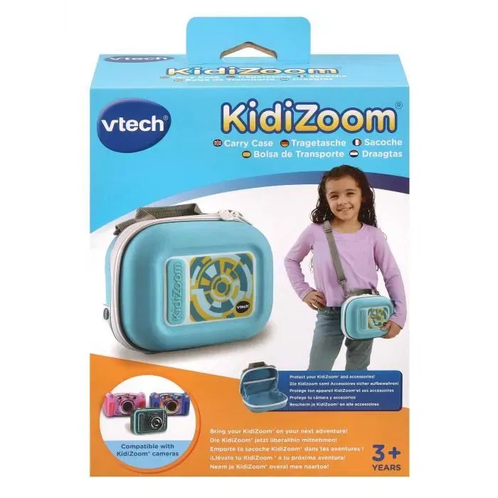 Vtech Kidizoom - Sacoche bleue pour appareil photo et vidéo KidiZoom - Enfant dès 3 ans - Langue française - Accessoire de transport et rangement