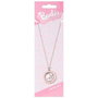 The Carat Shop Collar Barbie Spinning Silhouette - Pendentif émaillé rose avec silhouette tournante, chaîne 65 cm