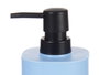 Berilo Set de 3 pièces salle de bain plastique bleu 14x17x7 cm (Set de 12)