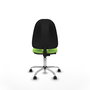 PIQUERAS Y CRESPO Chaise de bureau Algarra, tissu pistache, sans accoudoirs