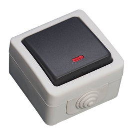 GSC Evolution Commutateur étanche avec LED lumineux 10A IP54