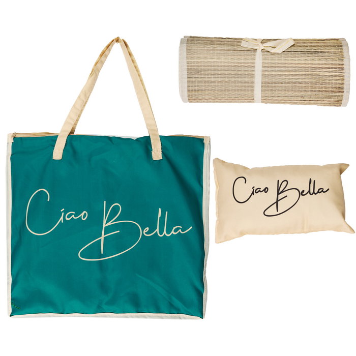 Jet Lag Ensemble Esterilla et Coussin avec Sac