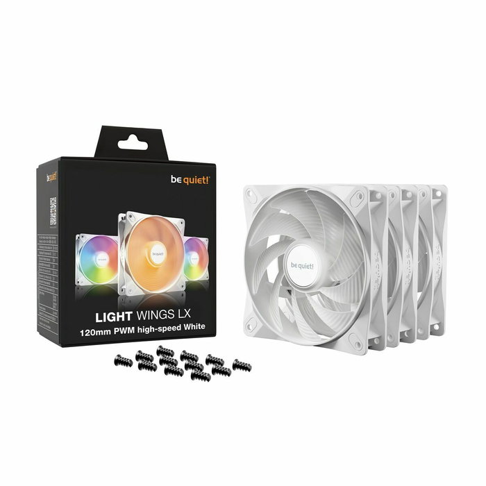 be quiet! Light Wings LX 120mm High-Speed White Triple Pack (BL125S) be quiet! Light Wings LX 120mm High-Speed White Triple Pack (BL125S)