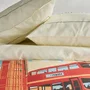 Today Parure de lit JAVA 240x220 cm Coton Imprimé Londres Blanc cassé