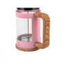 Leopold Vienna Franca Cafetière et Théière Rosa 600ml