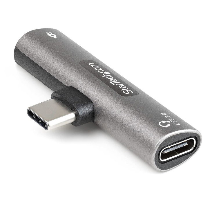 Startechcom Adaptateur Audio et Charge CDP2CAPDM USB-C 2 en 1 avec Power Delivery 60W