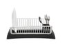 Kinvara Egouttoir Gris et Blanc Plastique 46x14x18 cm (Set de 6)