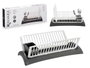 Kinvara Egouttoir Gris et Blanc Plastique 46x14x18 cm (Set de 6)