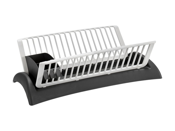 Kinvara Egouttoir Gris et Blanc Plastique 46x14x18 cm (Set de 6)