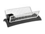 Kinvara Egouttoir Gris et Blanc Plastique 46x14x18 cm (Set de 6)