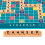 Mattel Scrabble Core Wood en espagnol avec lettres et chevalets en bois de qualité supérieure