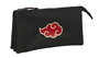 Safta Portatodo Triple Naruto Teen - Pochette triple à soufflet, polyester 600D - 22 x 12 x 3 cm, noir - Âge recommandé 3 ans