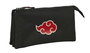 Safta Portatodo Triple Naruto Teen - Pochette triple à soufflet, polyester 600D - 22 x 12 x 3 cm, noir - Âge recommandé 3 ans