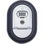 Yale Y500 Boîte à clés sécurisée extérieure à code programmable 4 chiffres (1000+ combinaisons), résistante aux intempéries et aux effractions, gris/noir
