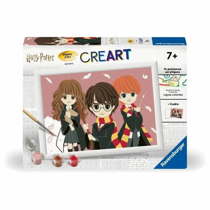 Ravensburger CreArt Kids Set de peinture par numéro - Portrait de groupe 18x24cm Ravensburger CreArt Kids Set de peinture par numéro - Portrait de groupe 18x24cm