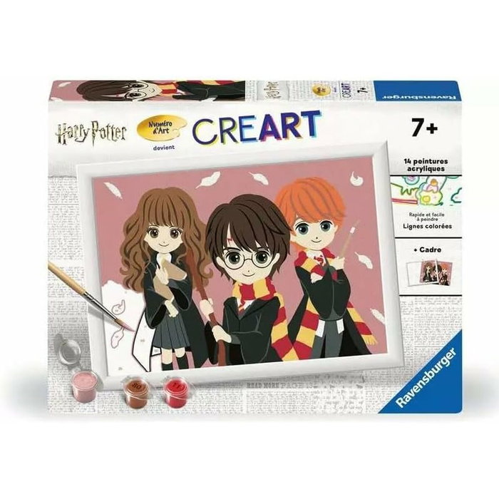 Ravensburger CreArt Kids Set de peinture par numéro - Portrait de groupe 18x24cm Ravensburger CreArt Kids Set de peinture par numéro - Portrait de groupe 18x24cm