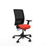 PIQUERAS Y CRESPO Chaise Zulema Synchro Orange foncé/Noir