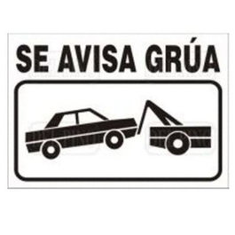 DUVER Signal de sécurité SE AVISA GRÚA en aluminium 297x210 mm