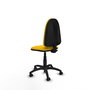 PIQUERAS Y CRESPO Chaise de bureau Aýna, Tissu Jaune, sans accoudoirs