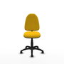 PIQUERAS Y CRESPO Chaise de bureau Aýna, Tissu Jaune, sans accoudoirs