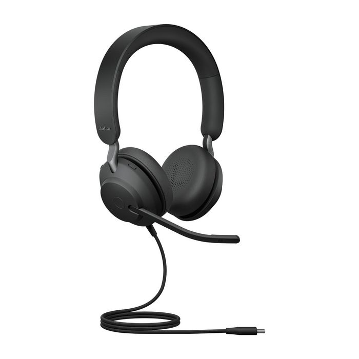Jabra Evolve2 40 SE Micro-casque Professionnel avec Busylight, USB-C/USB-A, Certifié UC, pour Appels et Musique, Confort Optimal, Réduction de Bruit Passive
