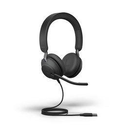 Jabra Evolve2 40 SE Micro-casque Professionnel avec Busylight, USB-C/USB-A, Certifié UC, pour Appels et Musique, Confort Optimal, Réduction de Bruit Passive