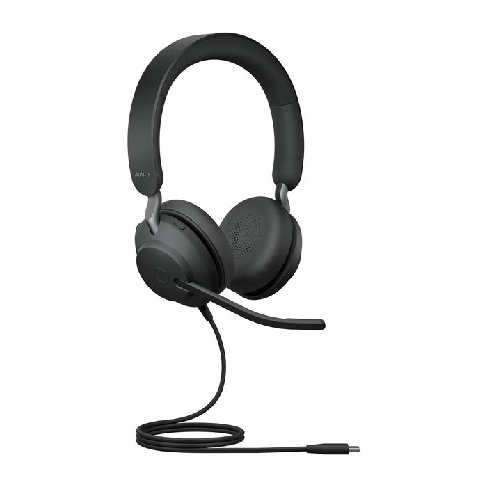 Jabra EV402S2 - Casque téléphonique avec micro pour bureau et centre d'appels - Noir
