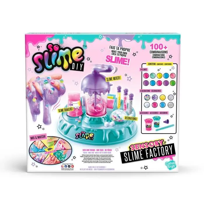 Canal Toys SSC 208 So Slime - Slime Factory Sensory ASMR, Atelier de Création de Slime avec Effets Surprenants, Dès 5 ans