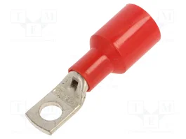 BM GROUP Connecteur à anneau tubulaire isolé M8 rouge 25mm2
