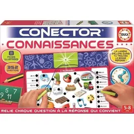 Educa - Jeu Scientifique Connector avec 352 Questions - Découverte du Corps Humain, Formes et Calculs pour Enfants à partir de 4 ans