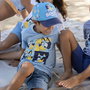 T shirt à manches courtes Enfant Bluey Bleu clair