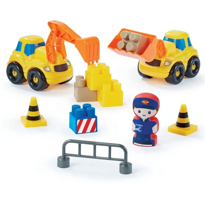 Ecoiffier Abrick 2969 - Travaux Publics + Grue Ecoiffier Abrick 2969 - Travaux Publics + Grue