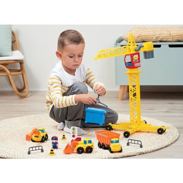 Ecoiffier Abrick 2969 - Travaux Publics + Grue Ecoiffier Abrick 2969 - Travaux Publics + Grue
