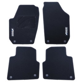 OCC Design Tapis sur mesure Skoda Roomster (2006-2015) - Jeu de 5 pièces avec logo
