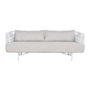 Canapé Home ESPRIT Blanc Beige Métal 180 x 66 x 66 cm
