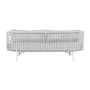 Canapé Home ESPRIT Blanc Beige Métal 180 x 66 x 66 cm