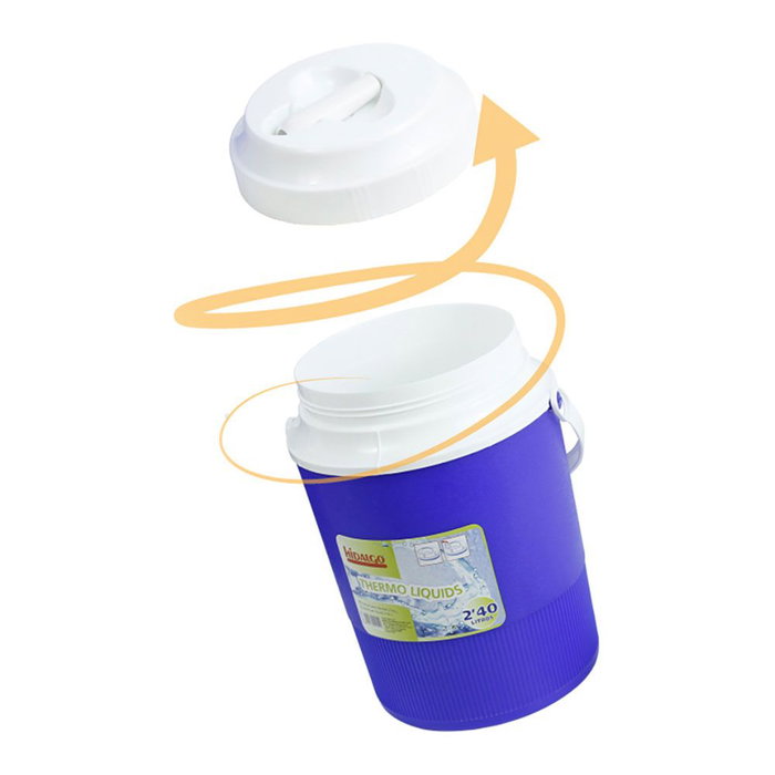 Hidalgo Thermos pour liquides bleu 2,4 L - Ultra thermique Ø 15 x 25 cm Hidalgo Thermos pour liquides bleu 2,4 L - Ultra thermique Ø 15 x 25 cm