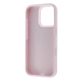 Muvit Coque Recycletek Silicone Liquide pour iPhone 16 Pro Rose