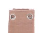 Giftdecor Rideau Marron à Rayures Horizontales 140 x 260 cm Tissu 100% Polyester (Set de 6)