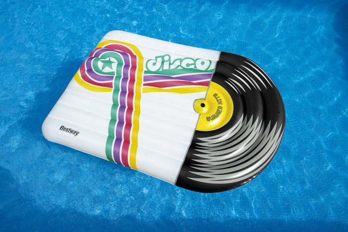 Bestway 43837 Matelas Gonflable Disco 196x145 cm pour Plage et Piscine