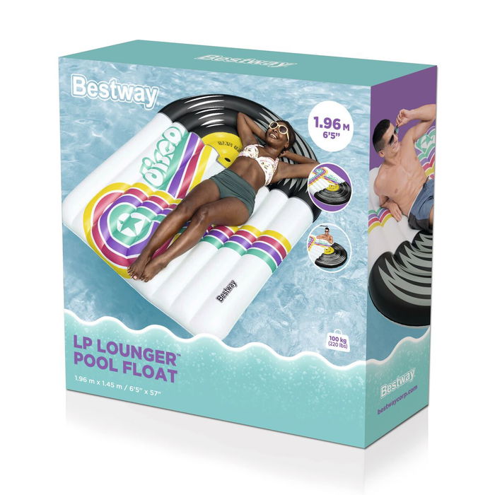 Bestway Matelas Gonflable Disco 196x145 cm Plage et Piscine 43837