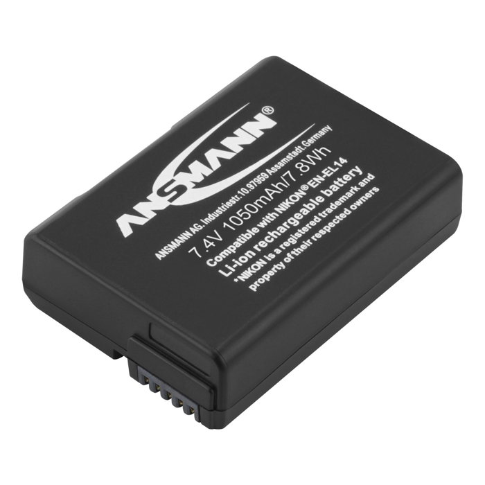 Ansmann A-Nik EN-EL14, batterie Lithium-ion pour Nikon EN-EL14 Ansmann A-Nik EN-EL14, batterie Lithium-ion pour Nikon EN-EL14