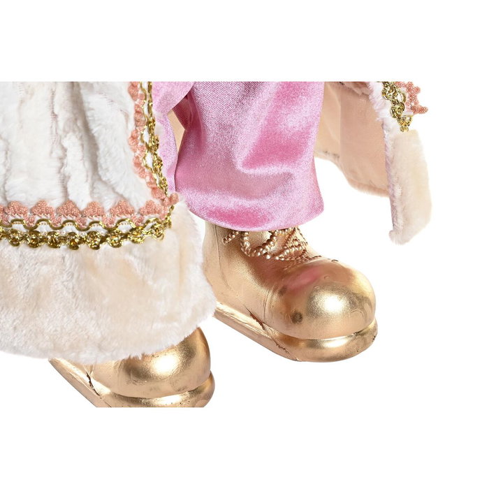 Figurine Décorative DKD Home Decor Père Noël Noël Gris Rose PVC Bois 32 x 20 x 60 cm Figurine Décorative DKD Home Decor Père Noël Noël Gris Rose PVC Bois 32 x 20 x 60 cm