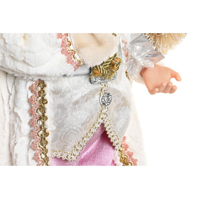 Figurine Décorative DKD Home Decor Père Noël Noël Gris Rose PVC Bois 32 x 20 x 60 cm Figurine Décorative DKD Home Decor Père Noël Noël Gris Rose PVC Bois 32 x 20 x 60 cm