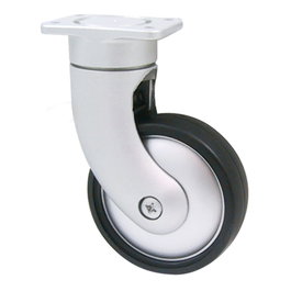 STAMPMATIC Roue pivotante GIOTTO PL85, Ø85 mm, finition Aluminium RAL 9006