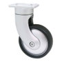 STAMPMATIC Roue pivotante GIOTTO PL85, Ø85 mm, finition Aluminium RAL 9006